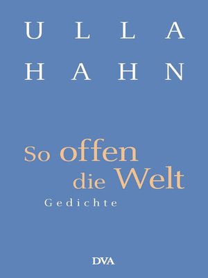 cover image of So offen die Welt